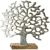 Gilde Deko Figur Baum - Lebensbaum - Aluminium -