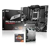 Memory PC Aufrüst-Kit Bundle Ryzen 7 7800X3D 8X 5.0 GHz Prozessor, 32 GB DDR5, MSI PRO B650M-A WiFi Mainboard (Komplett fertig zusammengebaut inkl. Bios Update und Funktionskontrolle)