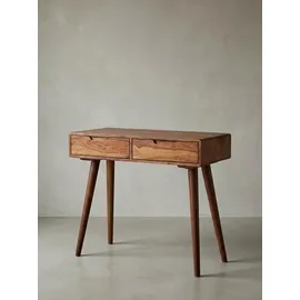 KADIMA DESIGN Rustikaler Konsolentisch 90x36x76 cm braun