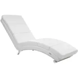 Casaria Relaxliege London Weiß Kunstleder