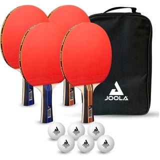 None JOOLA Tischtennis-Set FAMILY Advanced, 4 TT-Schläger + 8 TT-Bälle