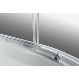 a&n&a aQualine Aqualine Komplettdusche mit Schiebetür 90 x 204 cm Weiß/Klarglas Aqualine-YB93-SET