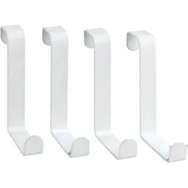 Wenko Türgarderobenhaken 4er Set Weiß matt