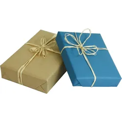 Clairefontaine 10x Farbiges, gerilltes Kraftpapier 65g, Rolle 3x0,70m - Tiefblau 95713C