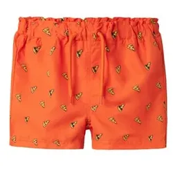 name it Badeshorts Nmmzeus Red Orange, 110