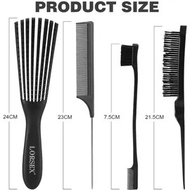 luxuskollektion Haarbürste Entwirrbürste Afro Lockiges Haar Set