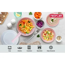 neoflam inc. Midas Plus Pfannen-Set 8-tlg. 20 cm + 24 cm + 28 cm + 32 cm
