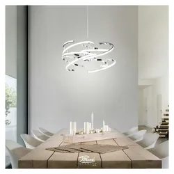 LED-Aufhängung aus poliertem Chrommetall 70W 6396 CL LN Perenz 4000K