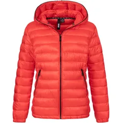 Steppjacke LPO "GILMOUR MELVILLE VI Women", Damen, Gr. 40 (M), rot, 100% Polyester, sportlich, figurbetont, Langarm mit innenliegendem Gummizug, Jacken, auch in Großen Größen erhältlich