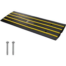 Vevor Schwellenrampe Vollgummi Rollstuhlrampe 122x40,5x6,5cm