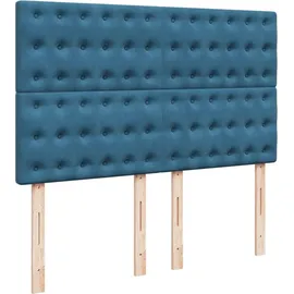vidaXL Boxspringbett 140 x 200 cm Blau