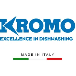 Professionelle Gläserspülmaschine KROMO AQUA 37 aus Edelstahl mit Laugenpumpe. Geschirrspülmaschine für Bar-, Restaurant- und Großküchen.