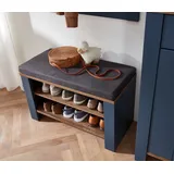 Innostyle Schuhbank mit Sitzfläche in Ashgrey, Viking Oak Optik - Moderne Sitzbank mit Stauraum für Flur und Garderobe - 81 x 52 x 38 cm B/H/T: