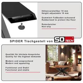 SOTech Tischgestell SPIDER 430 x 580 x 980 mm