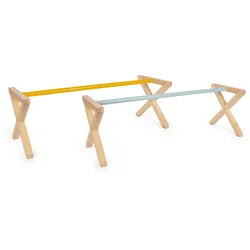 small foot Cavaletti-Hindernis-Set - mehrfarbig