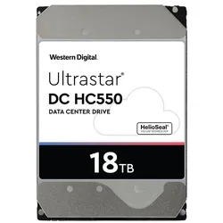 WESTERN DIGITAL HDD-Festplatte "Ultrastar DC HC550 18TB SAS", silber, 16TB, Festplatten, SAS Interface