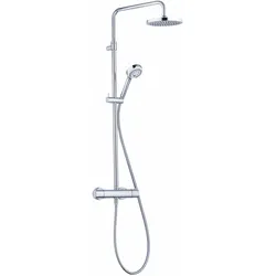 LOGO Thermostat Dual Shower System, Kopfbrause 200mm chrom