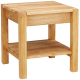 Haku-Möbel HAKU Möbel Beistelltisch Massivholz eiche 43,0 x 43,0 x 45,0 cm