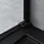 SoGood Teramo36 Nischentür Drehtür 90 x 195 cm schwarz Klarglas