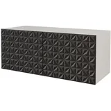altdecor VIRA Lowboard 100 cm x 40 cm x 40 cm Schwarz/Holzwerkstoff