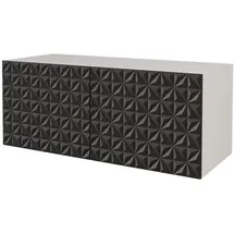 altdecor VIRA Lowboard 100 cm x 40 cm x 40 cm Schwarz/Holzwerkstoff