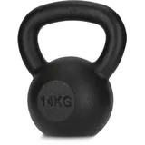 4FIZJO Kettlebell aus Gusseisen, 14 kg, Schwunghantel für Fitness, Kraft und Ausdauertraining, Kugelgewicht, Rundgewichte für Zuhause, Turnhalle, Gewichte Bodenschonende - Kugelhantel, Farbe: Schwarz