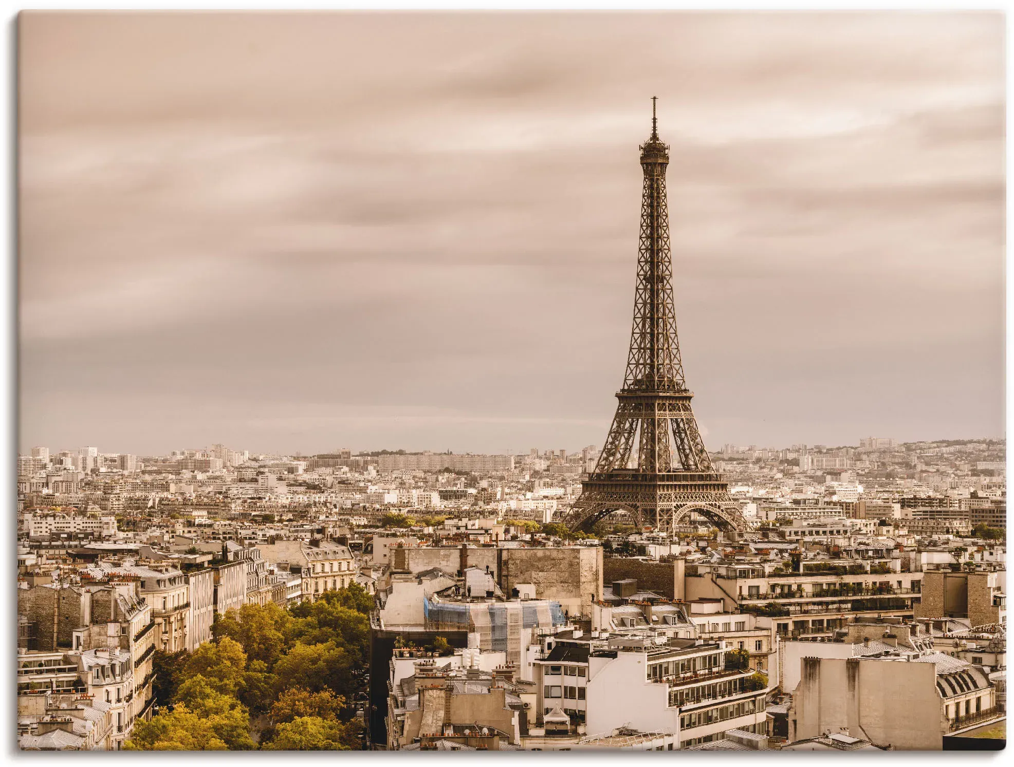 Artland Wandbild »Paris Eiffelturm I«, Frankreich, (1 St.), als Alubild, Outdoorbild, Leinwandbild, Wandaufkleber, versch. Größen Artland natur