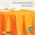 Homescapes Tischdecke 100% Baumwolle 180 cm Rund Orange