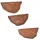 KADIMA DESIGN Wandregal 3er Set Hängeregal onesize beige