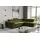 kaiser möbel Ecksofa mit schlaffunktion und bettkasten, Eckcouch ATOM Olive Rechts - Olive