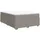 vidaXL Boxspringbett mit Matratze Taupe 140x200 cm Stoff
