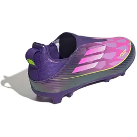 adidas F50 League Laceless FG/MG Purple / Cloud White / Lucid Lemon 33