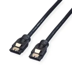 ROLINE Internes SATA 6.0 Gbit/s HDD-Kabel mit Schnappverschluss, 0,5 m