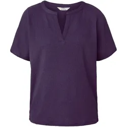 Tchibo - Strukturierte Kurzarmbluse - Damen - Gr. 36 - lila