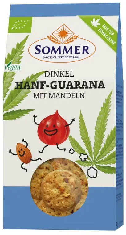 Sommer - Dinkel Hanf-Guarana Cookies 150 g