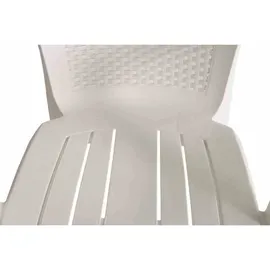 PROGARDEN Eden Gartensessel 55 x 46 x 91 cm weiß 4er Set
