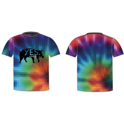 YES Uninc T-Shirt Tie Die T-Shirt 24, Größe: XL, Farbe: blue