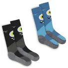 Meru Ski Kids 2Pack - Skisocken - Blue/Grey - 23/26