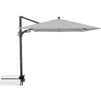 Doppler Ampelschirm MyZone 210 cmx 210 cm Hellgrau mit