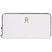 Tommy Hilfiger Damen Geldbörse Portemonnaies TH Essential L Zip Weiß