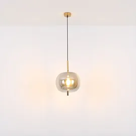 GLOBO Hängelampe 1-flg. 30 cm rund grau