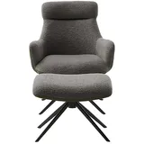 MCA Furniture MCA + PELION Drehstuhl mit Armlehnen - versch. Farben - schwarz / Anthrazit