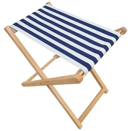 Erst-Holz Campinghocker XL Blau/Weiß