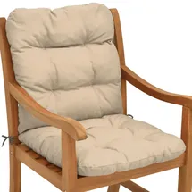 Beautissu Niederlehner Auflage 100 x 50 x 8 cm beige 1 St.