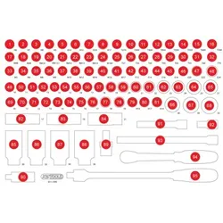 Leere Schaumstoffeinlage zu 811.1095