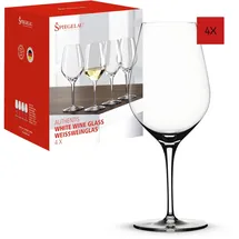 Spiegelau Authentis, 4400182, Weingläser aus Kristallglas, Weißwein Gläser spülmaschinenfest