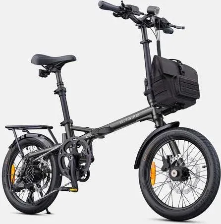 ENGWE Zip 250 W Leichtes E-Bike, max. Traglast 120 kg, Drehmomentsensor, klappbar, grau