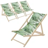 ECD Germany Sonnenliege 57,5 x 83 x 100 cm Weiß