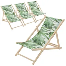 ECD Germany Sonnenliege 57,5 x 83 x 100 cm Weiß