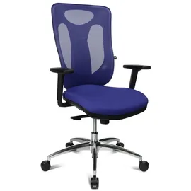TOPSTAR Sitness Net Pro 100 mit Armlehnen blau / alu poliert
